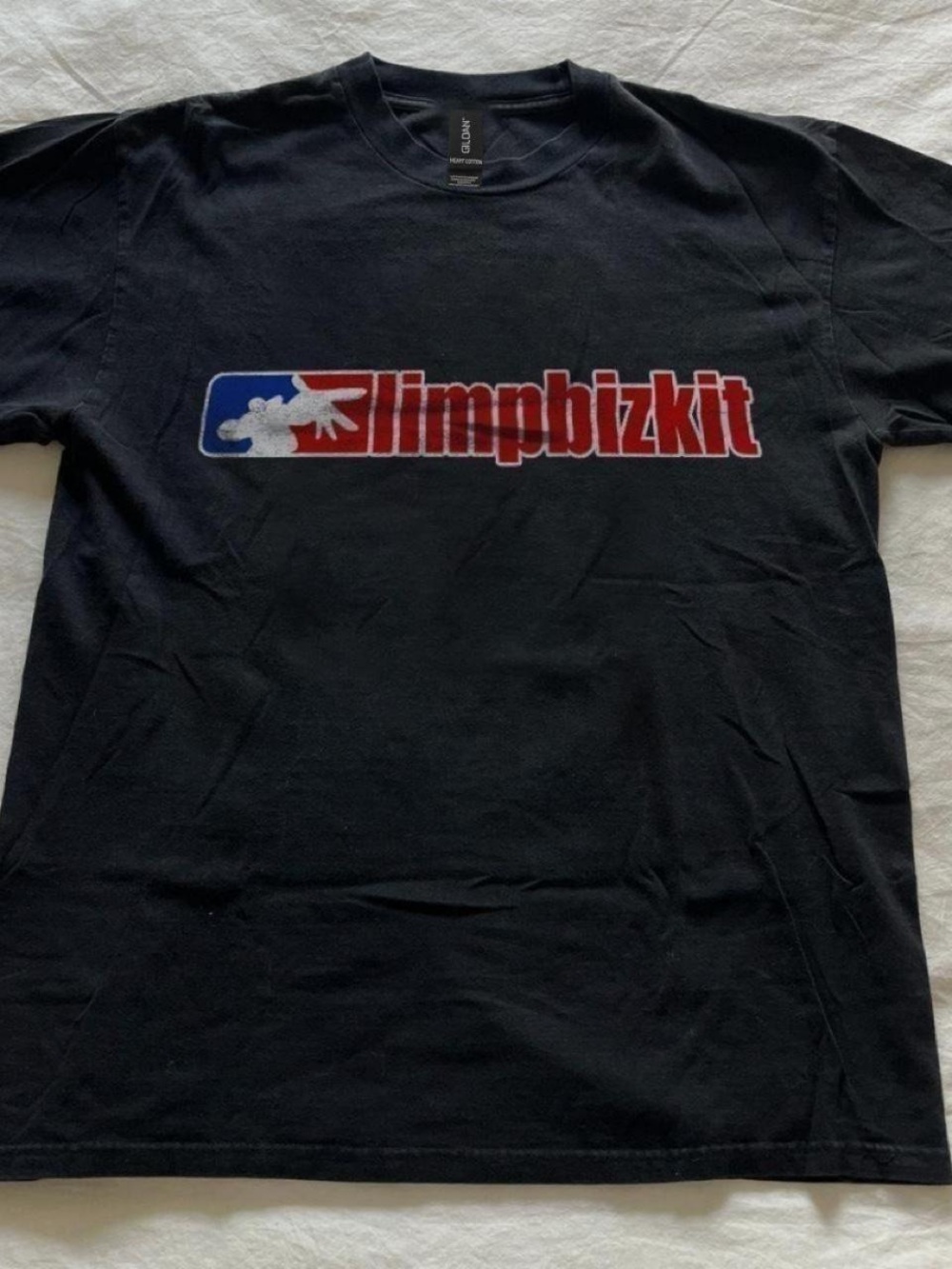 Gildan Black Limp Bizkit Logo Tee Graphic